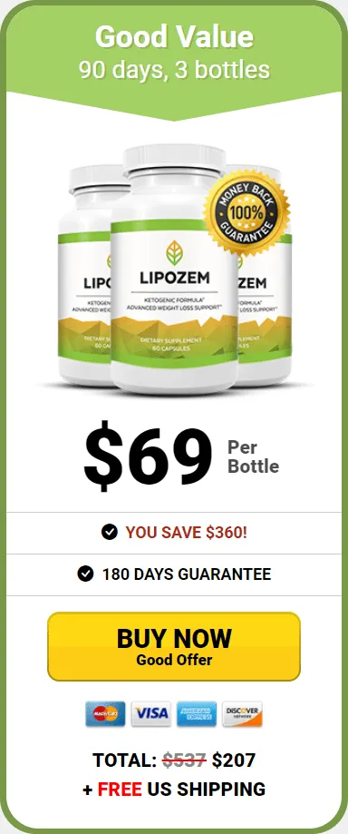 Lipozem buy 3 bottles