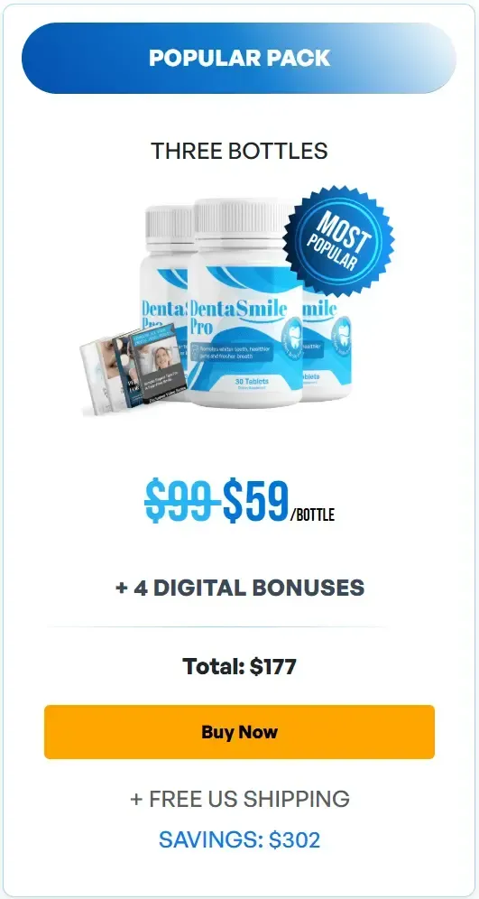 Dentasmile Pro buy 3 bottle