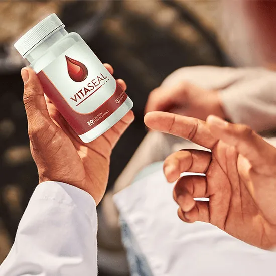 vitaseal is in user's hand