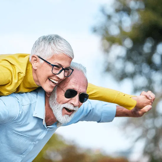 happy american couple