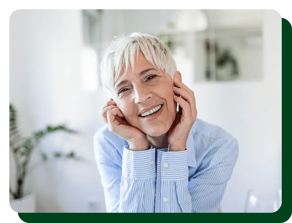 woman with white teeth