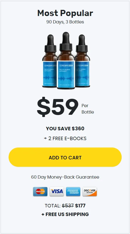 Cerebrozen buy 3 bottle