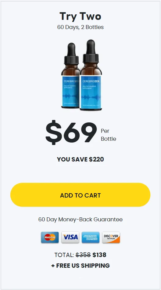 Cerebrozen buy 2 bottle