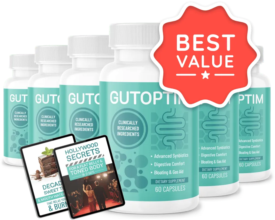 GutOptim discounted 6 bottles