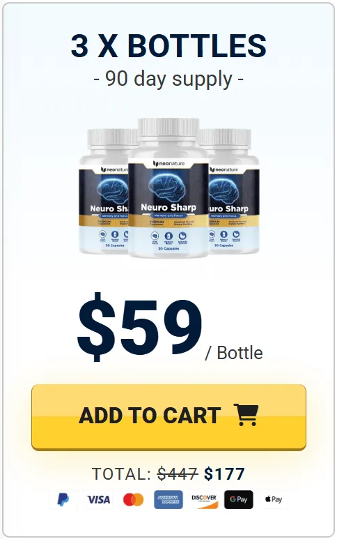 Neuro Sharp buy 3 bottle