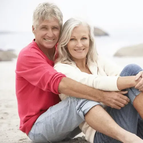 happy couple after using Flowforce Max