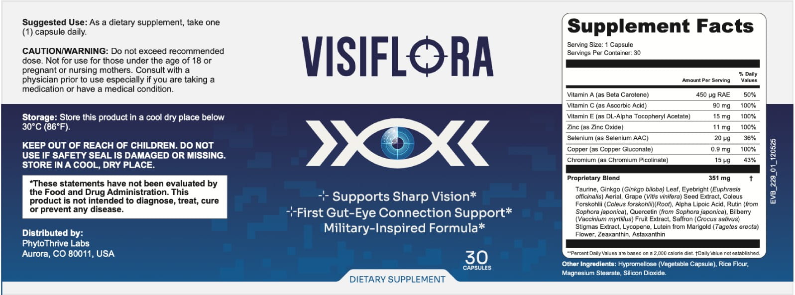 visiflora supplement facts