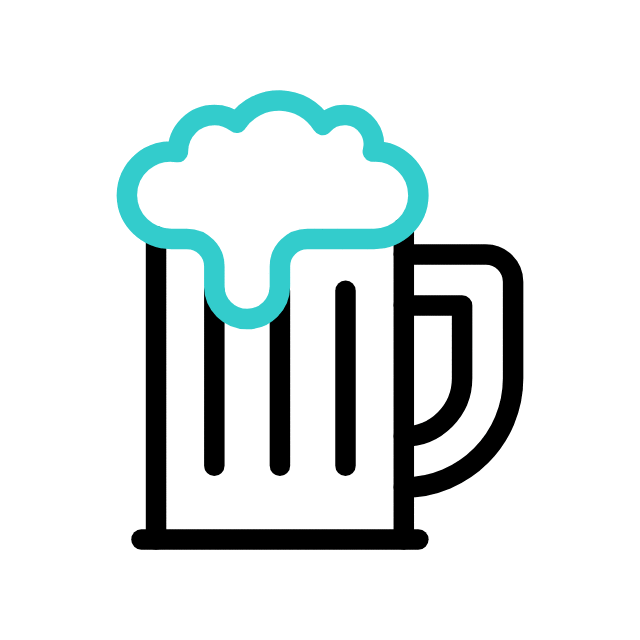 Illustratie bier van het vat bij drankkaart Café De Zeemeeuw