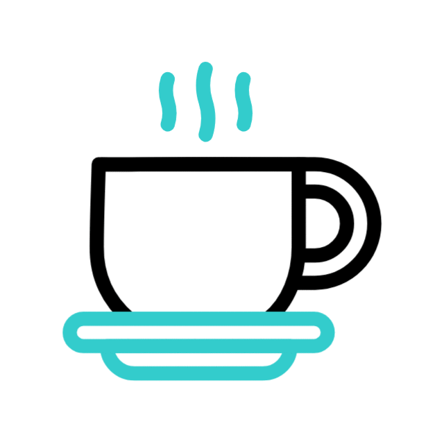 Illustratie warme dranken bij Café De Zeemeeuw