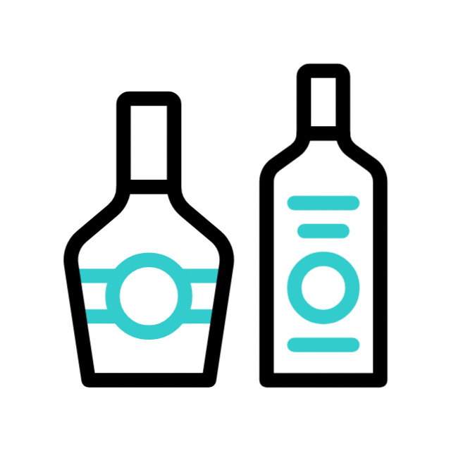 Illustratie sterke dranken bij Café De Zeemeeuw