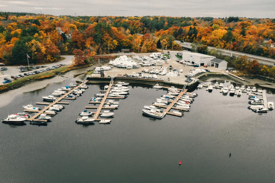 Aerial image of FBC Club location at Yarmouth Boat Yard