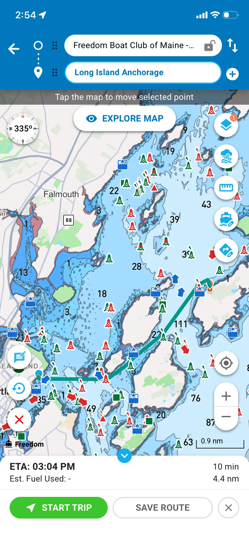 FBC GPS Tracking - Portland to Long Island