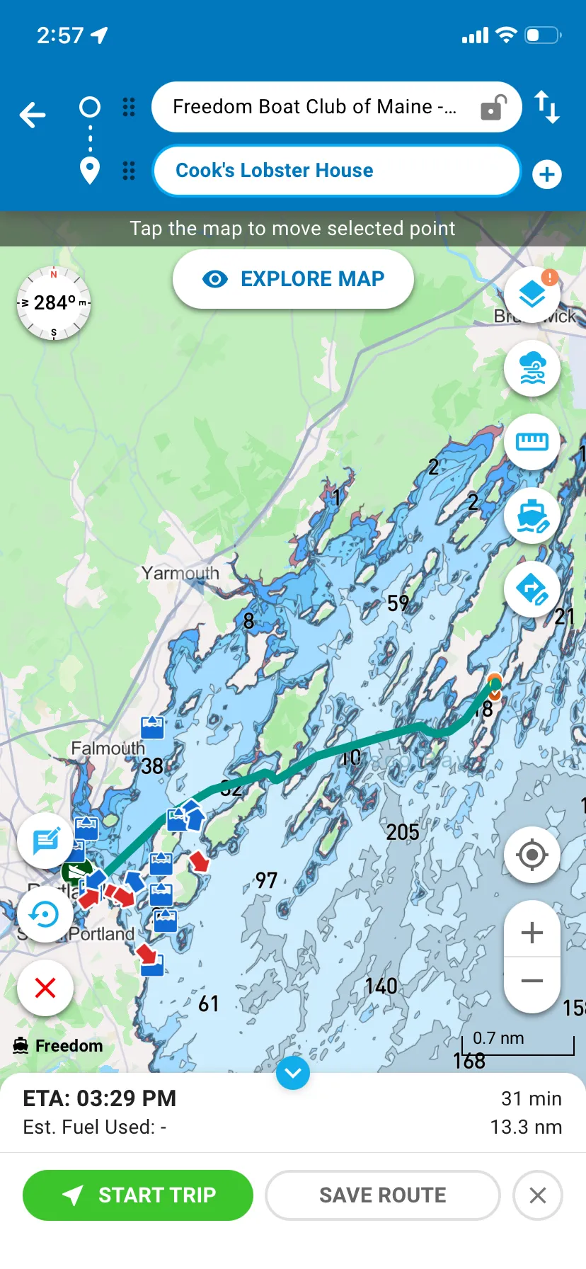 GPS Tracking - FBC Portland to Cooks