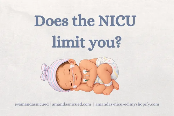 does the NICU limit you with image of cartoon NICU baby in a beanie
