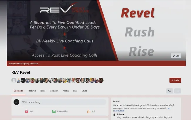 REV Revel Facebook Group