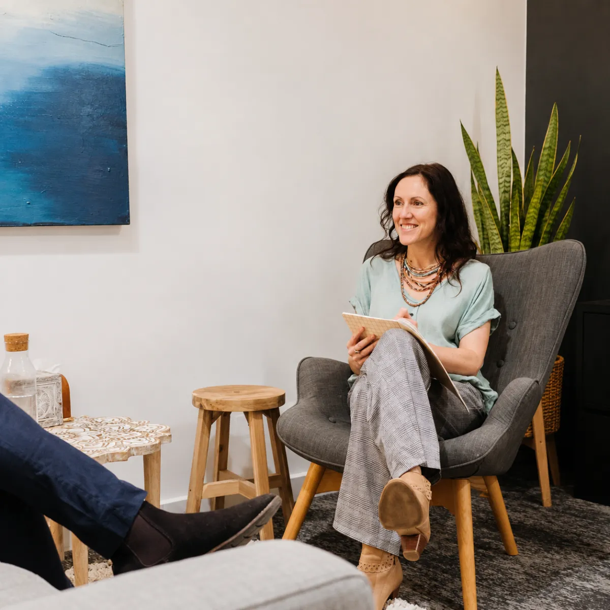 Spiritual Counsellor working with a client during a counselling session