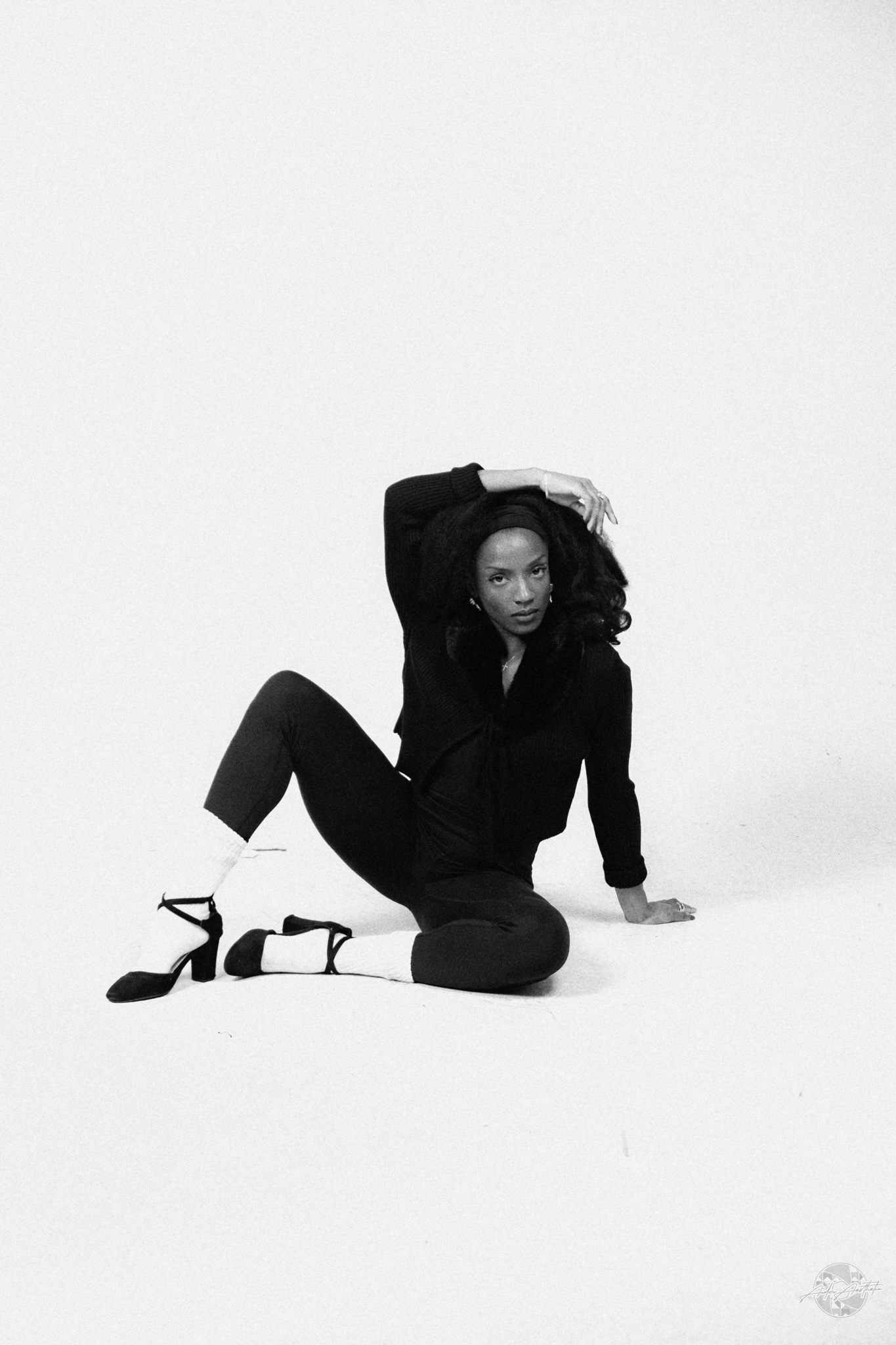 Editorial black and white portrait representing strategic positioning
