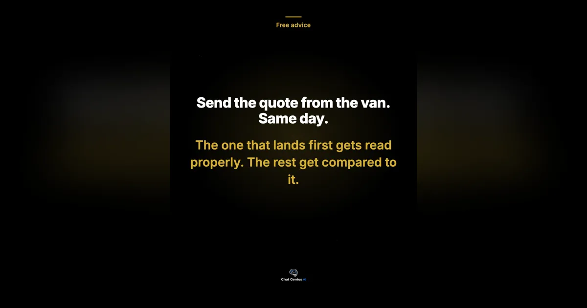 Send the quote from the van: why the first quote in gets read properly