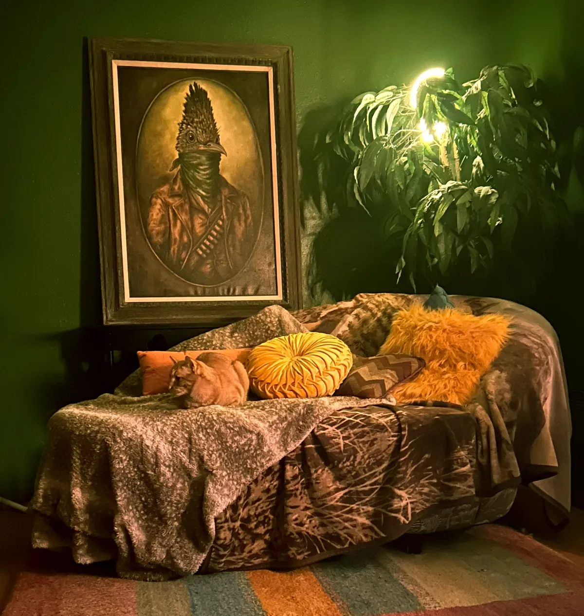 A vibrant, painterly 3:2 image of a wild chestnut horse galloping across a windswept plain, mane flying, with expressive brushstrokes and a luminous, sunset-hued sky in the background. The scene radiates energy and freedom, evoking the untamed spirit of the animal.