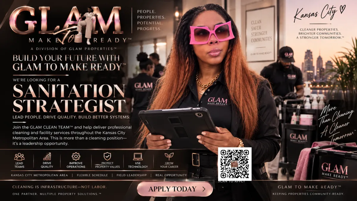 Sanitation Strategist recruitment opportunity with GLAM TO MAKE READY in Kansas City