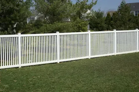 Vinyl fence installation by Brownsville Fence Contractors