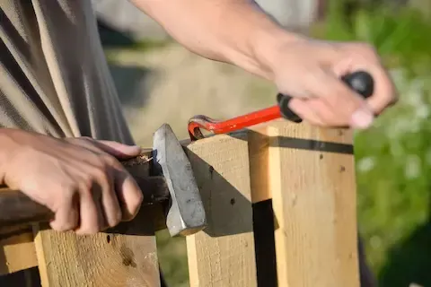 Fence repair and post reinforcement by Brownsville Fence Contractors