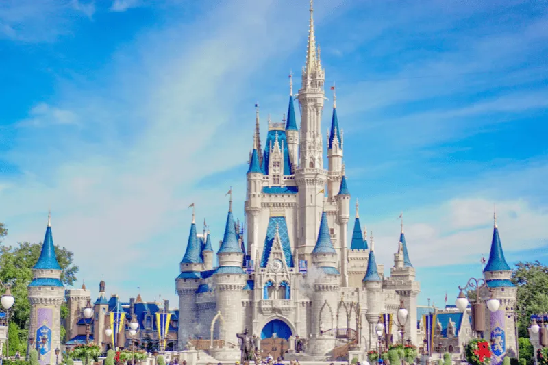 Disney experience in the United States with fireworks