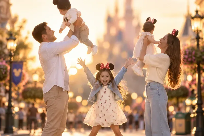 Familia en Disneyland Paris
