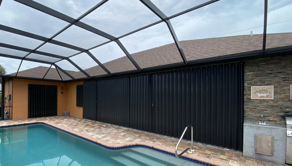 Properly Protected Storm Shutters Accordion Storm Shutters