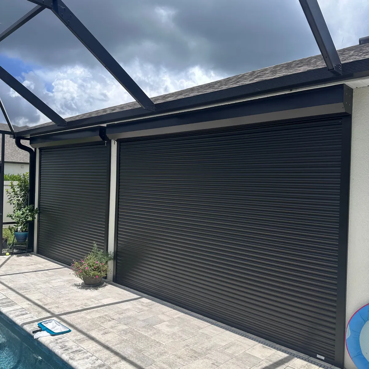 Properly Protected Storm Shutters Aluminum Roll Shutters