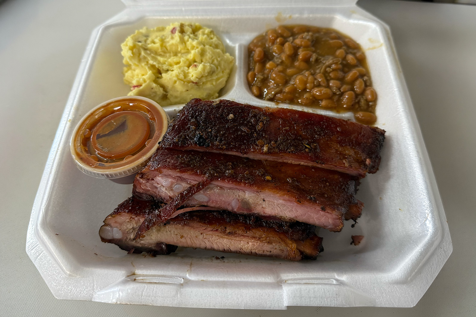 Brisket and BBQ meat plate