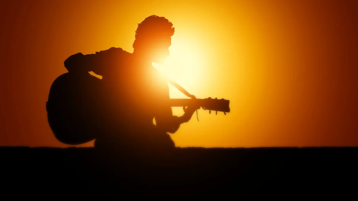 playing songs for fun in nature on the Gold Coast