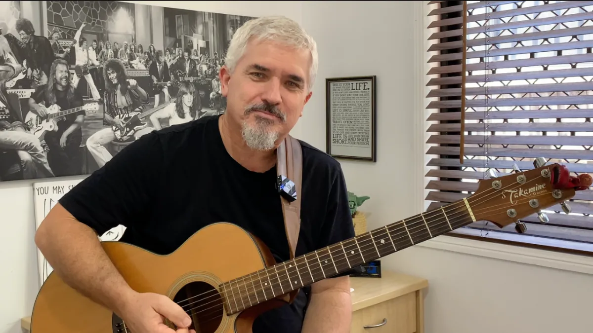 Allen Hopgood, founder of The Campfire Club, the premium guitar expericence for adults 40+ on the Gold Coast