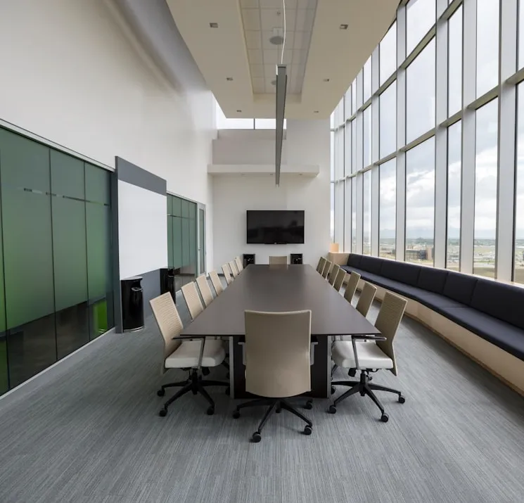 Clean and tidy office space serviced by The Happy Cleaner NZ