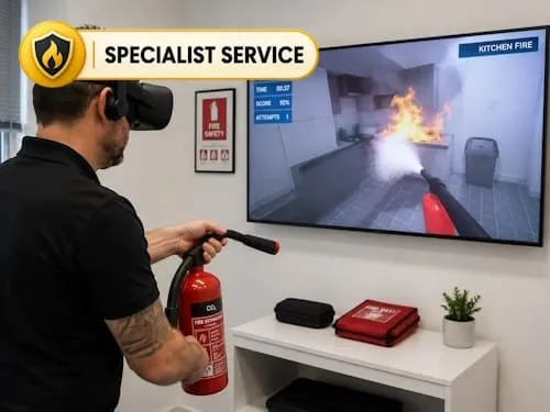 VR Fire Extinguisher Training in Cumbernauld