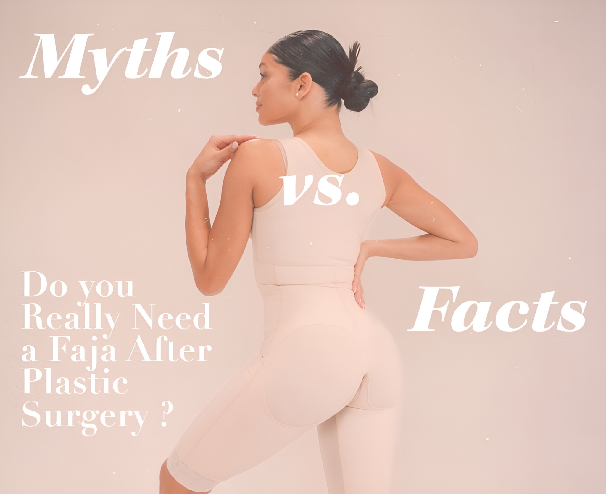 ella body fajas: woman wearing fajas facing back with good posture.