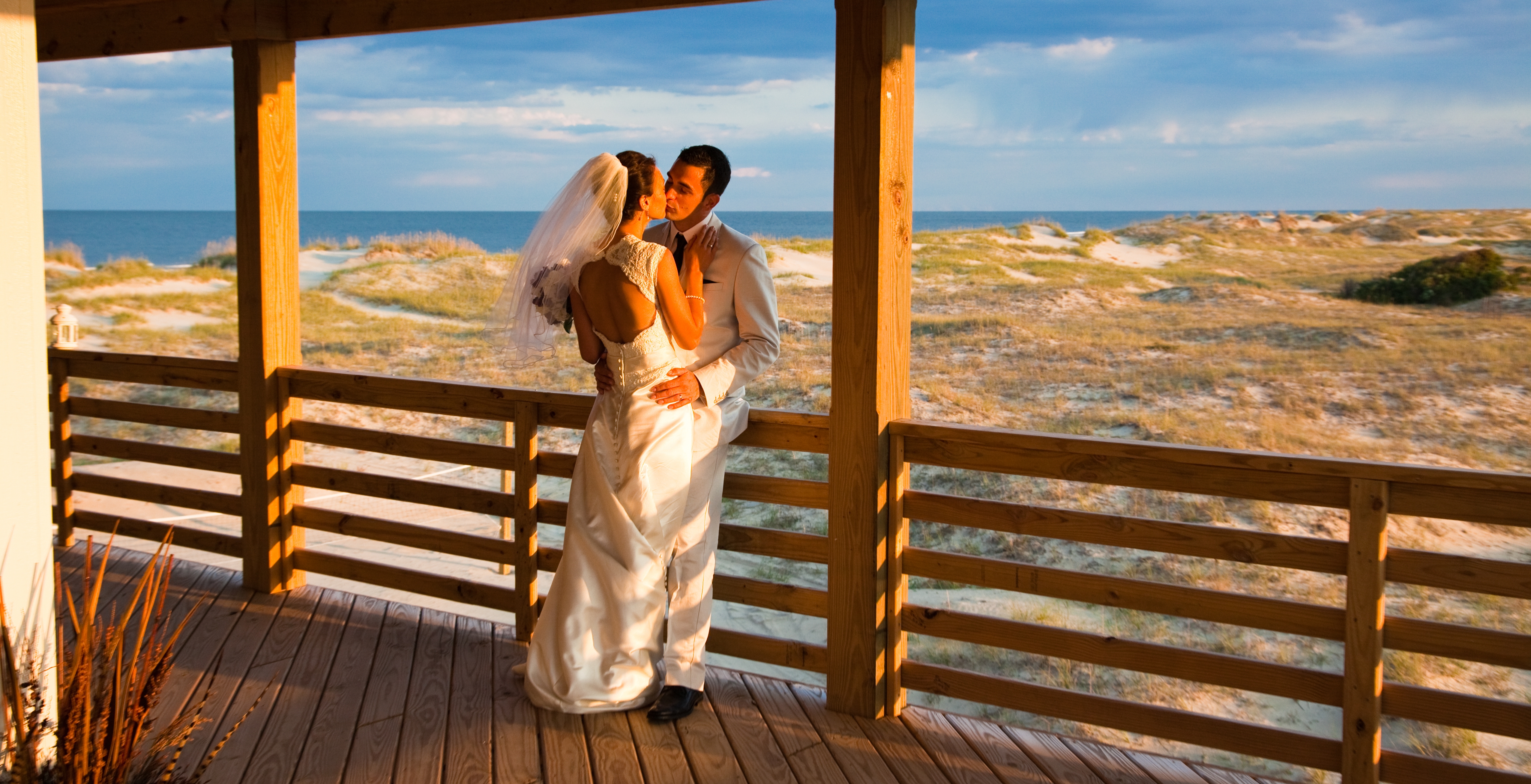 Oceanfront destination wedding at The Three Authors