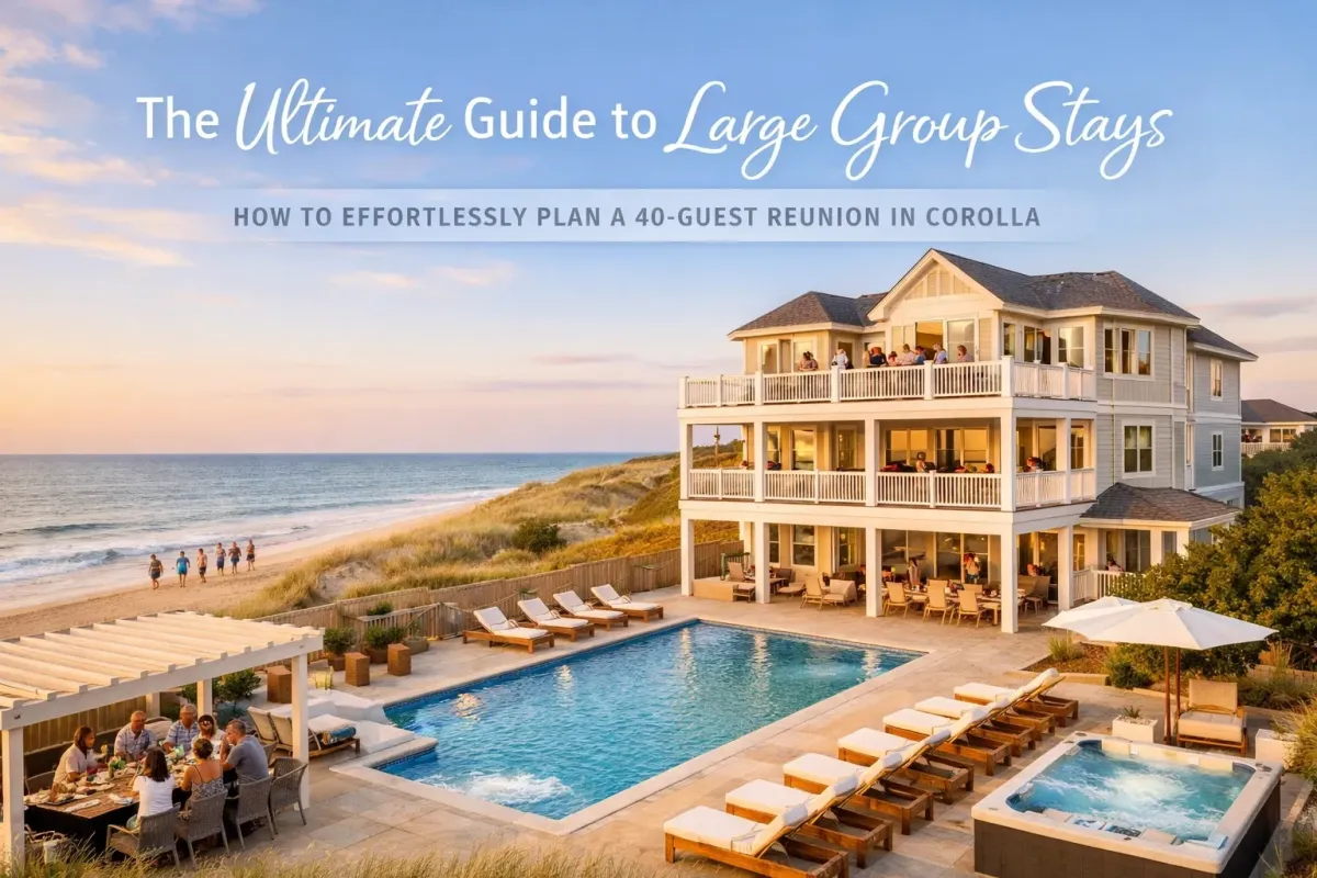The Ultimate Guide to Large Group Stays: How to Effortlessly Plan a 40-Guest Reunion in Corolla