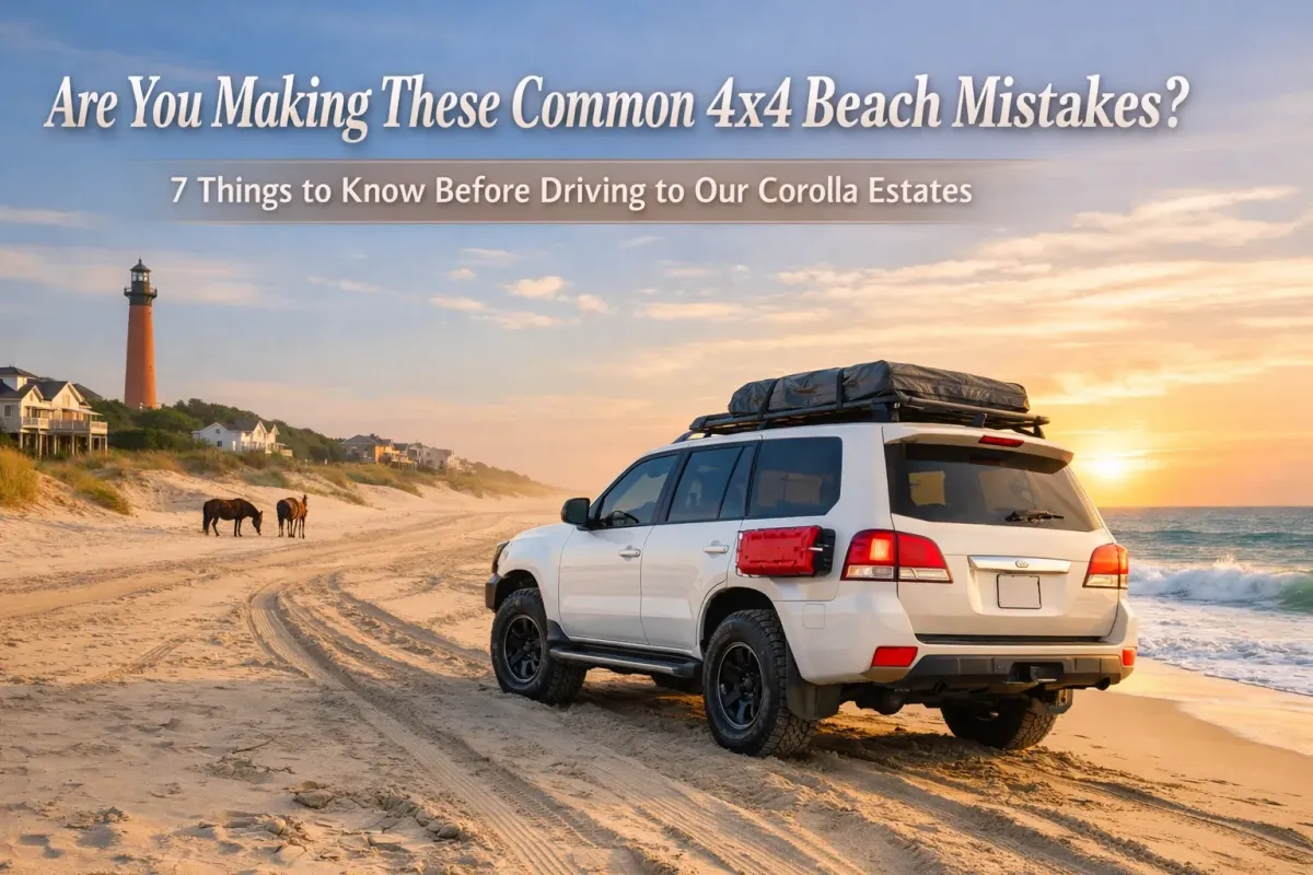 Are You Making These Common 4x4 Beach Mistakes? 7 Things to Know Before Driving to Our Corolla Estates
