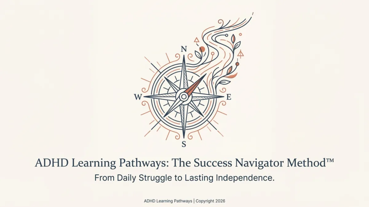 ADHD Learning Pathways brain-training programs - ADHD Success Navigator Method lFrom Daily Struggle to Lasting Independence
