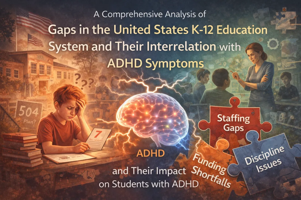 Gaps in the United States K-12 Education System ADHD Symptoms