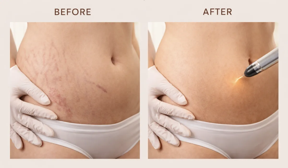 a stream running through a rocky mountain valley