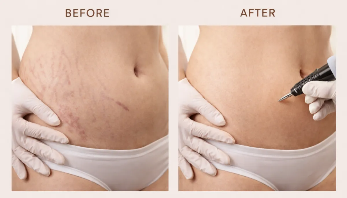 a stream running through a rocky mountain valley