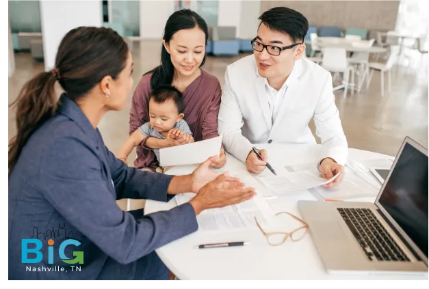 Family meeting a licensed insurance agent