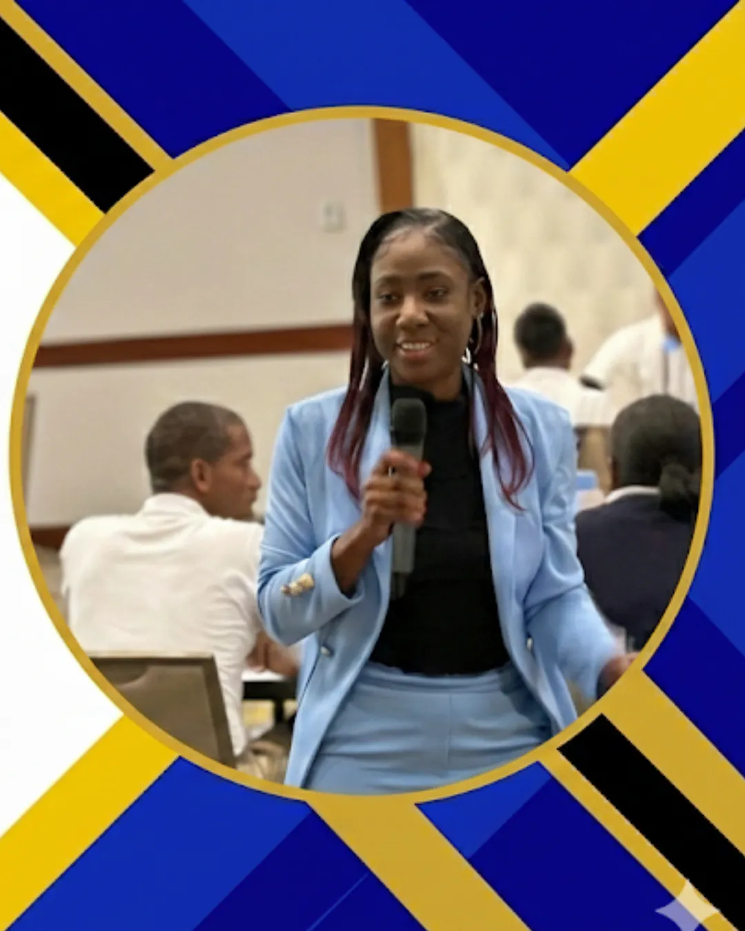 Empowered woman confidently looking forward, representing the Phenomenal Women Summit standard