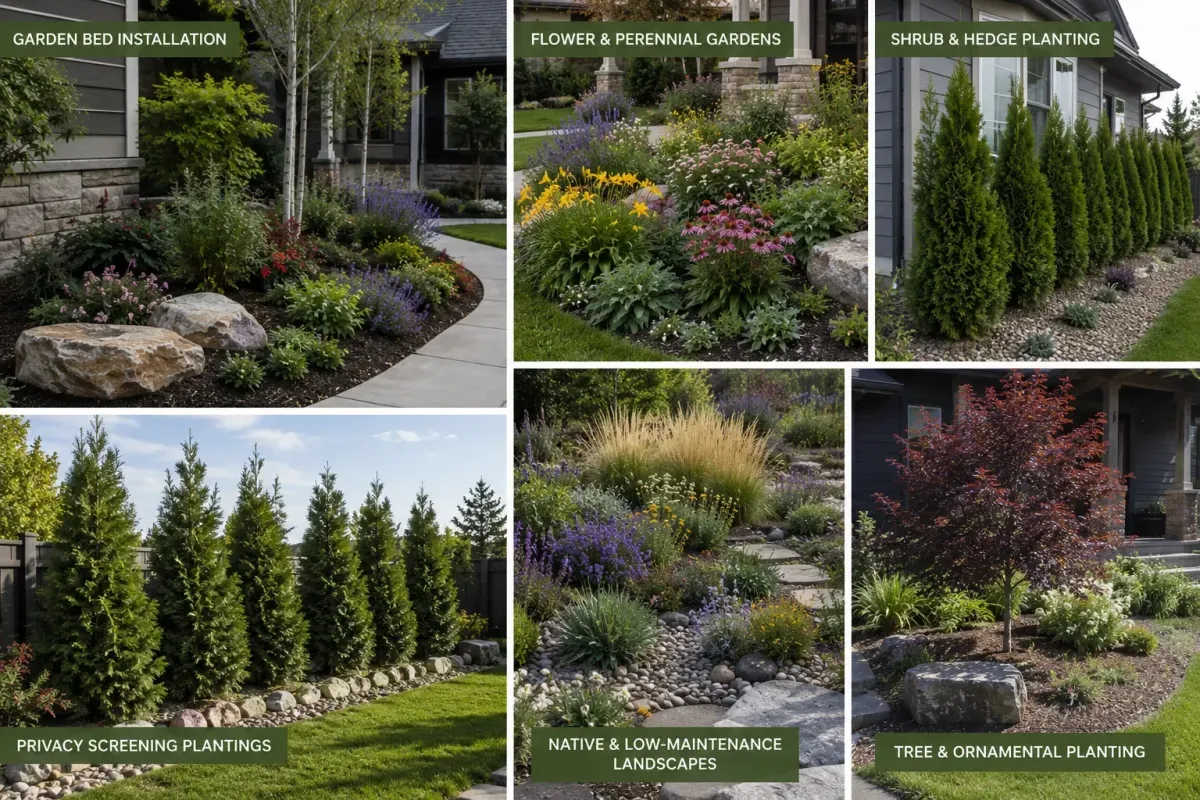 Front Yard Rock Paver Fire Pit