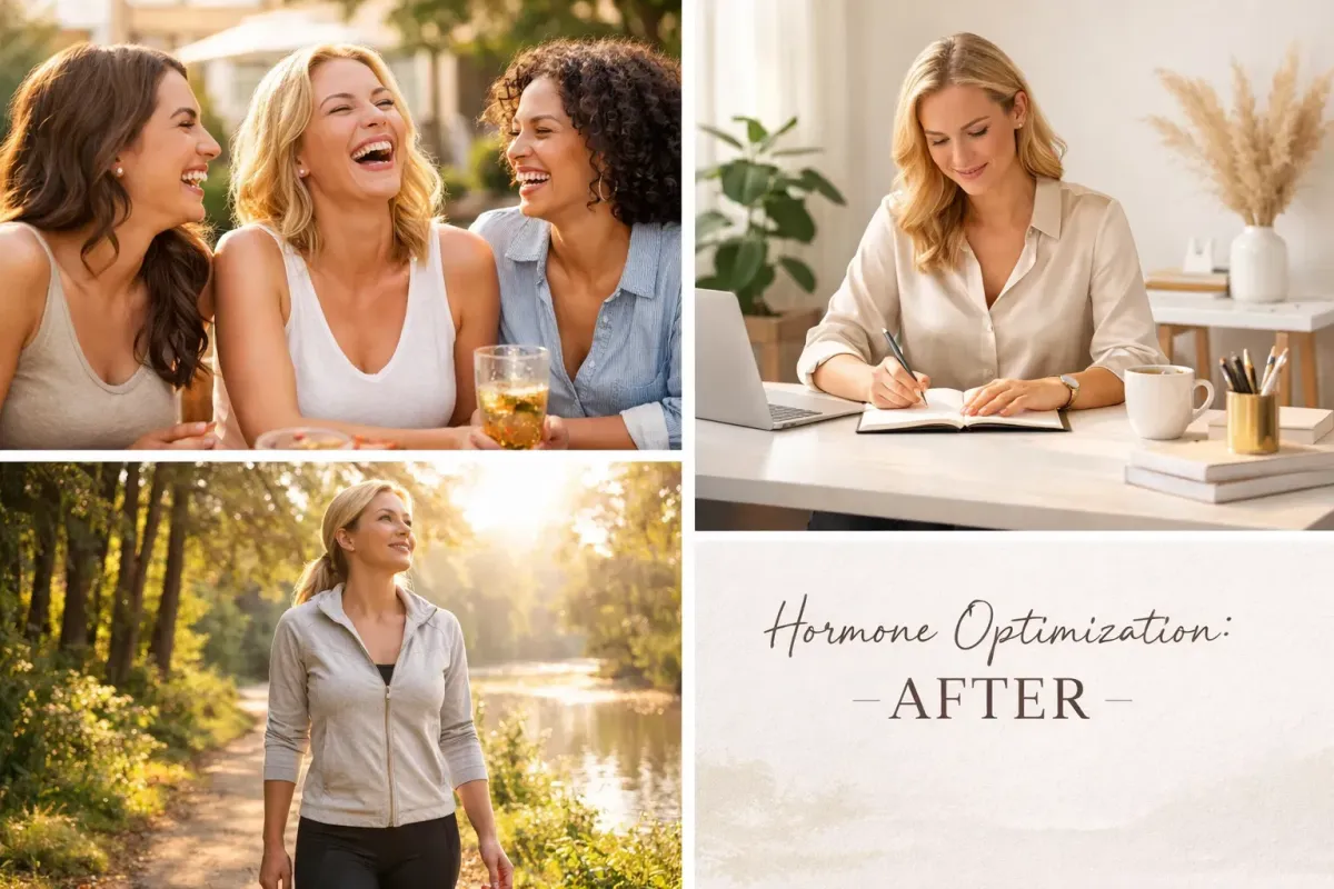 women feeling renewed after hormone therapy