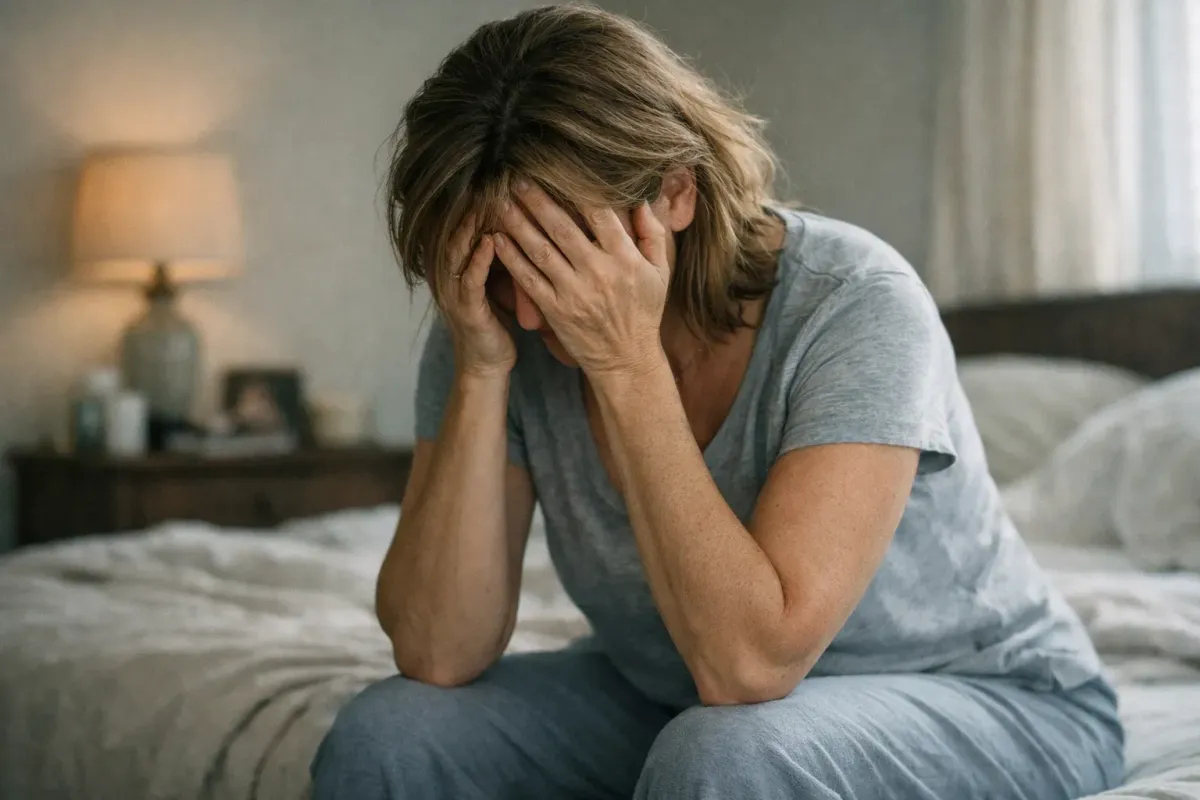 woman feeling exhausted