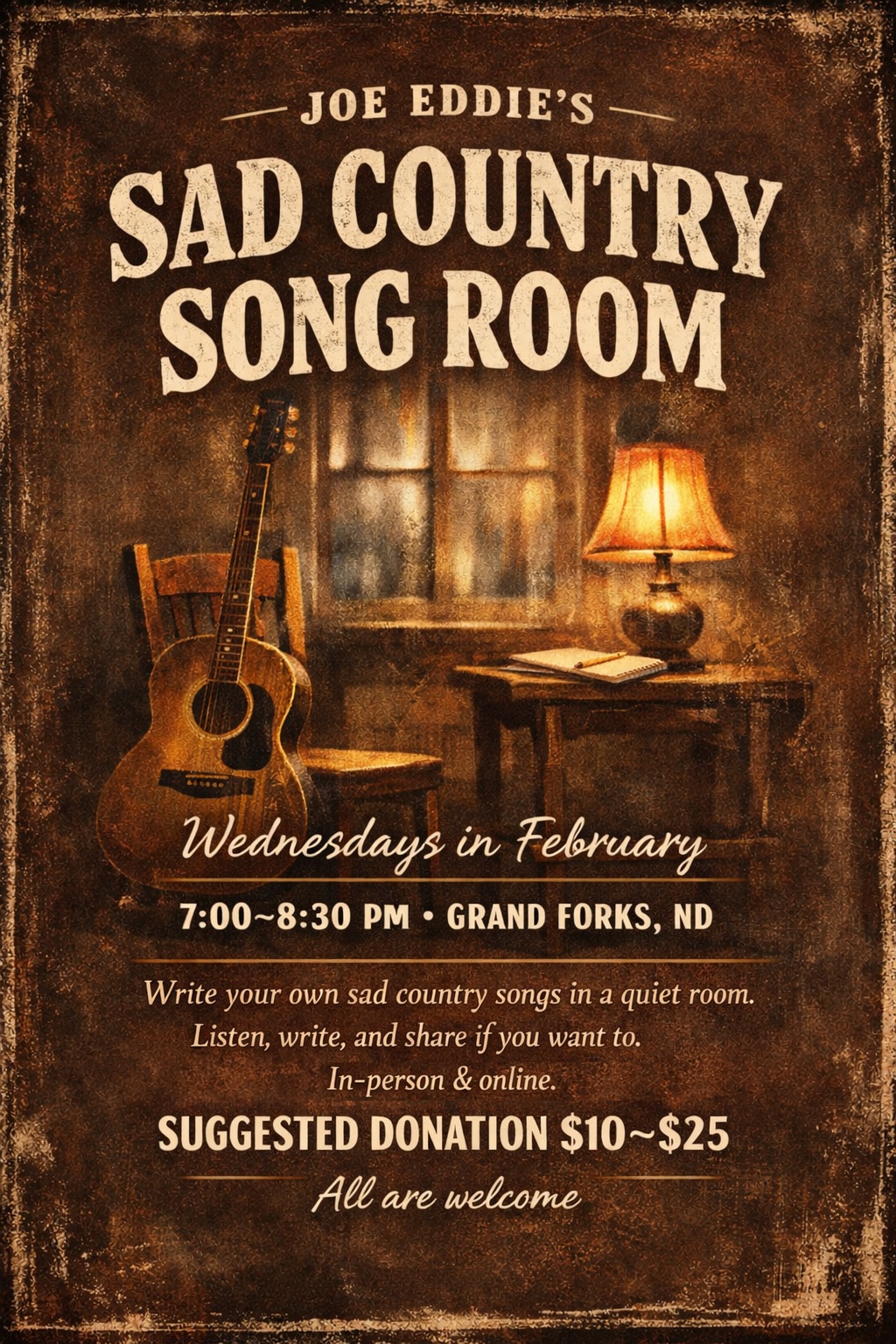 Joe Eddie's Sad Country Song Room