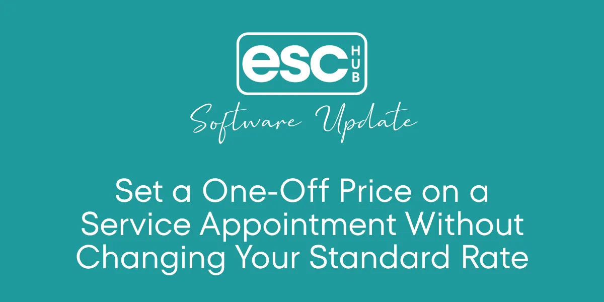 Set a One-Off Price on a Service Appointment Without Changing Your Standard Rate